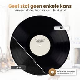 BLU LP Schoonmaakset - Incl Extra Vloeistof & reinigingsdoek - Vinyl Cleaning Kit - Platenborstel - Platenreiniger - Antistatisch - LP Borstel - Platen Schoonmaakset - Vinyl Borstel - Vinyl Reiniger - LP Reiniger — thumbnail 4
