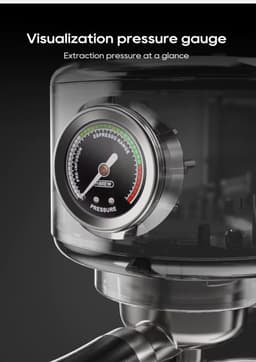 Norvia - Automatische espressomachine - Koffiemachine - 20 bar - Temperatuurregeling - 51 mm portafilter - Nauwkeurige smaak — thumbnail 4