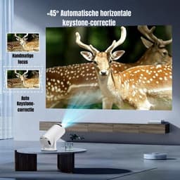 RONN® Draagbare beamer - Beamer - Projector - Mini Beamer - Wit - 11cm x 11cm x 17cm — thumbnail 5