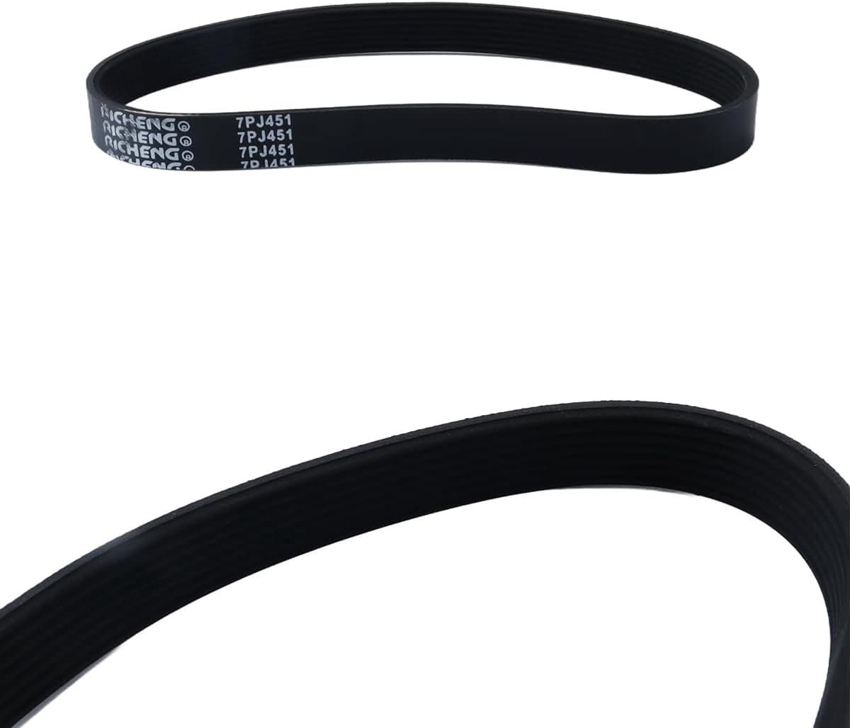 Aandrijfriem Grasmaaier - Rubberen Riem - Gazon Onderhoud - Slijtvast Flexibel - 16mm Omtrek 451mm - Zwart — afbeelding 1