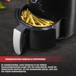Aurixi® Mini airfryer - Airfryer - Airfryer klein - Zwart - ‎27cm x 27cm x 32cm — thumbnail 3