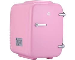 Mini Koelkast 4L Roze – Draagbaar 12V/220V – Koelen & Verwarmen – Skincare & Dranken – Compact & Stil