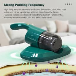 350W Draadloze Matras Stofzuiger met UV Lamp – Huisstofmijtzuiger en Allergievrije Bedstofzuiger voor Mijtverwijdering en Huishoudelijk Gebruik — thumbnail 1