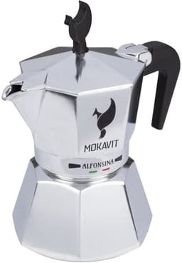 Percolator - Mokavit Alfonsina One – Italiaanse design Moka koffiezetter – 3 kopjes – Geschikt voor gas, vitro en inductie — thumbnail 1