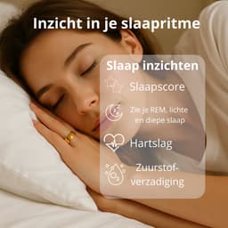 Lacardia Smart ring - Slimme ring - Goud - Maat 7 - Beschikbaar voor android en IOS - Eigen app - Unisex voor Dames & Heren — thumbnail 5