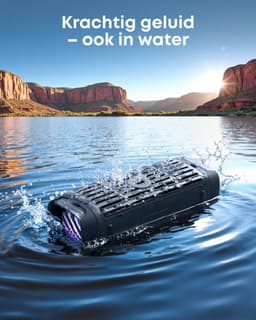 soundcore Boom 3i van Anker - Robuuste outdoorluidspreker - Bluetooth-luidspreker - Waterdicht IP68 - 50W BassUP 2.0 - Geluid - Bluetooth 5.3 - 16 uur speeltijd - Lichtshow + TWS-stereo - Kajakken - Vissen - Kamperen — thumbnail 4