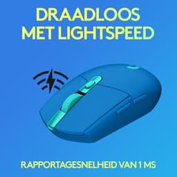 Logitech G305 HERO LIGHTSPEED - Draadloze Gaming Muis - Blauw — thumbnail 5