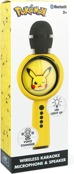 Pokémon - draadloze karaoke microfoon voor kinderen - oplichtend LED display - speaker - met stemeffecten — thumbnail 2