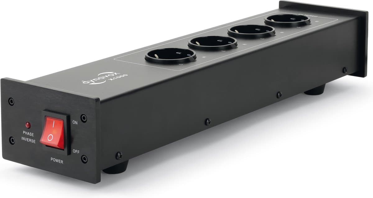 Dynavox X1000B HiFi Stroomfilter Netfilter Zwart – Krachtig Stekkerblok voor Puur Geluid — afbeelding 1
