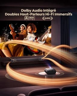 Beamer 4K Full HD 1080P WiFi Bluetooth - 1500 ANSI Lumen - LCD LED - Voor Thuisbioscoop — thumbnail 5