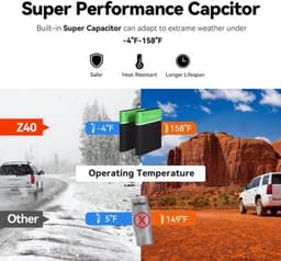 Dash Cam Dual Car Camera – 1944P HD – WiFi – Voor & Achter – 24H Parkeerbeveiliging – D²save Opslag – Zonder Geheugenkaart — thumbnail 2