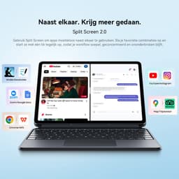 Tablet Blackview Mega 5 - 12,2 inch 2,4K IPS 120 Hz - Android 16 - 24 GB (8+16) RAM, 256 GB ROM - 10000 mAh 55W - WiFi 6 - 1080P Widevine L1 - Zwart — thumbnail 5