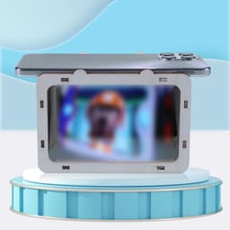 Draagbare kleine holografische telefoonprojector Mobiele telefoon Hologrambeugel Thuisbioscoop voor thuisbioscoopentertainment — thumbnail 3