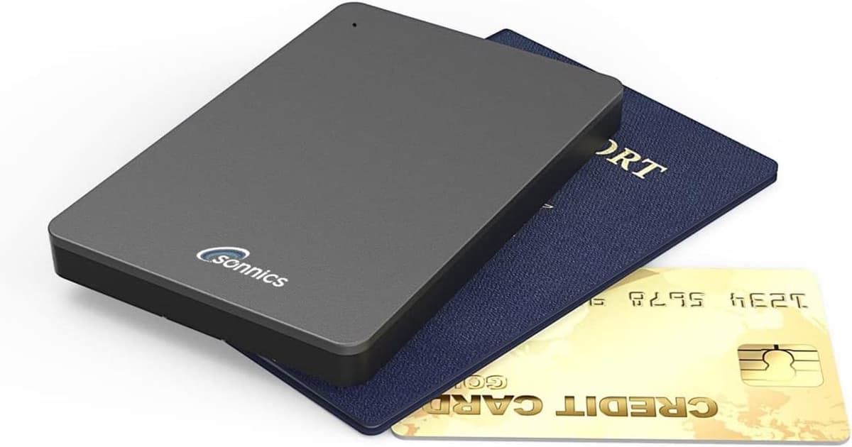 Externe Draagbare Harde Schijf - Grijs - 320 GB - USB 3.1 Type C - Voor PC, Mac, Smart TV en Gameconsoles — afbeelding 1