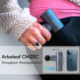 Massagengun - Massage Pistool - Massage Gun - Grijs - 14cm x 5cm x 9cm — thumbnail 3