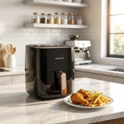 Maliya Premium Air Fryer – Heteluchtfriteuse met Touchscreen – 7 Liter – 1600W – 8 Programma's — thumbnail 3