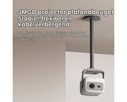 Beamer Plafondbeugel Grijs - Verstelbare Montage Voor Projectoren - Metaal - Lichtgewicht En Schokbestendig