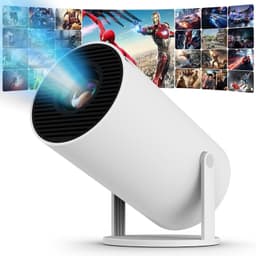 Draagbare Videoprojector 120 ANSI Lumen - 3840 x 2160 Resolutie - Wifi 6 Bluetooth - LCD Beamer - Voor Thuisbioscoop En Mobiel Gebruik — thumbnail 1