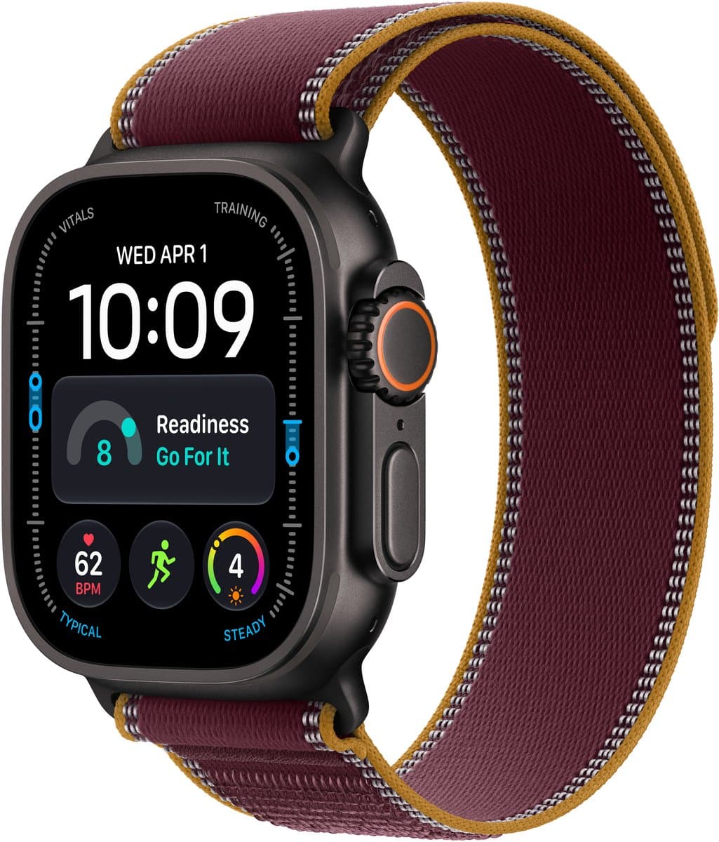 Apple Watch Ultra 4 - 49 mm - Rood trail-bandje - M/L — afbeelding 1