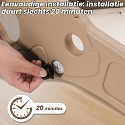 Kinderglijbaan, mini-klimglijbaan voor bed of bank, indoor- en outdoorspeeltoestellen voor jongens en meisjes (kaki) — thumbnail 5