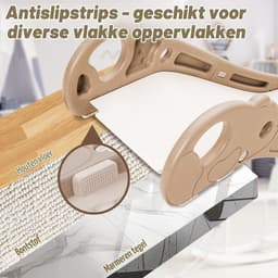 Kinderglijbaan, mini-klimglijbaan voor bed of bank, indoor- en outdoorspeeltoestellen voor jongens en meisjes (kaki) — thumbnail 3