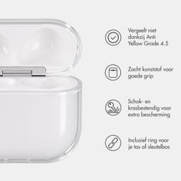 imoshion Clear Softcase voor - Hoesje geschikt voor AirPods 4 / 4 met ANC / 5 / 5 met draadloze oplaadcase - Transparant — thumbnail 2
