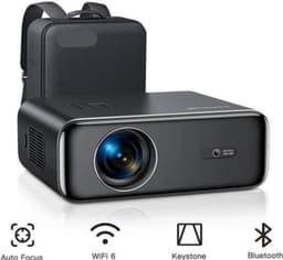 Beamer - Projector - Mini Projector - 4K - FHD 1080P - 26000 Lumen - Auto Focus & Keystone - WIFI 6 & Bluetooth – Draagbare - Home Theater Beamer – EU Plug - Zwart — thumbnail 1