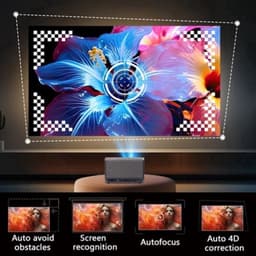 Beamer J10-EU - 3500 ANSI Lumen - 1920 x 1080 Resolutie - LCD - Android Smart Home Theater - Wit - Voor Binnen En Buiten — thumbnail 3