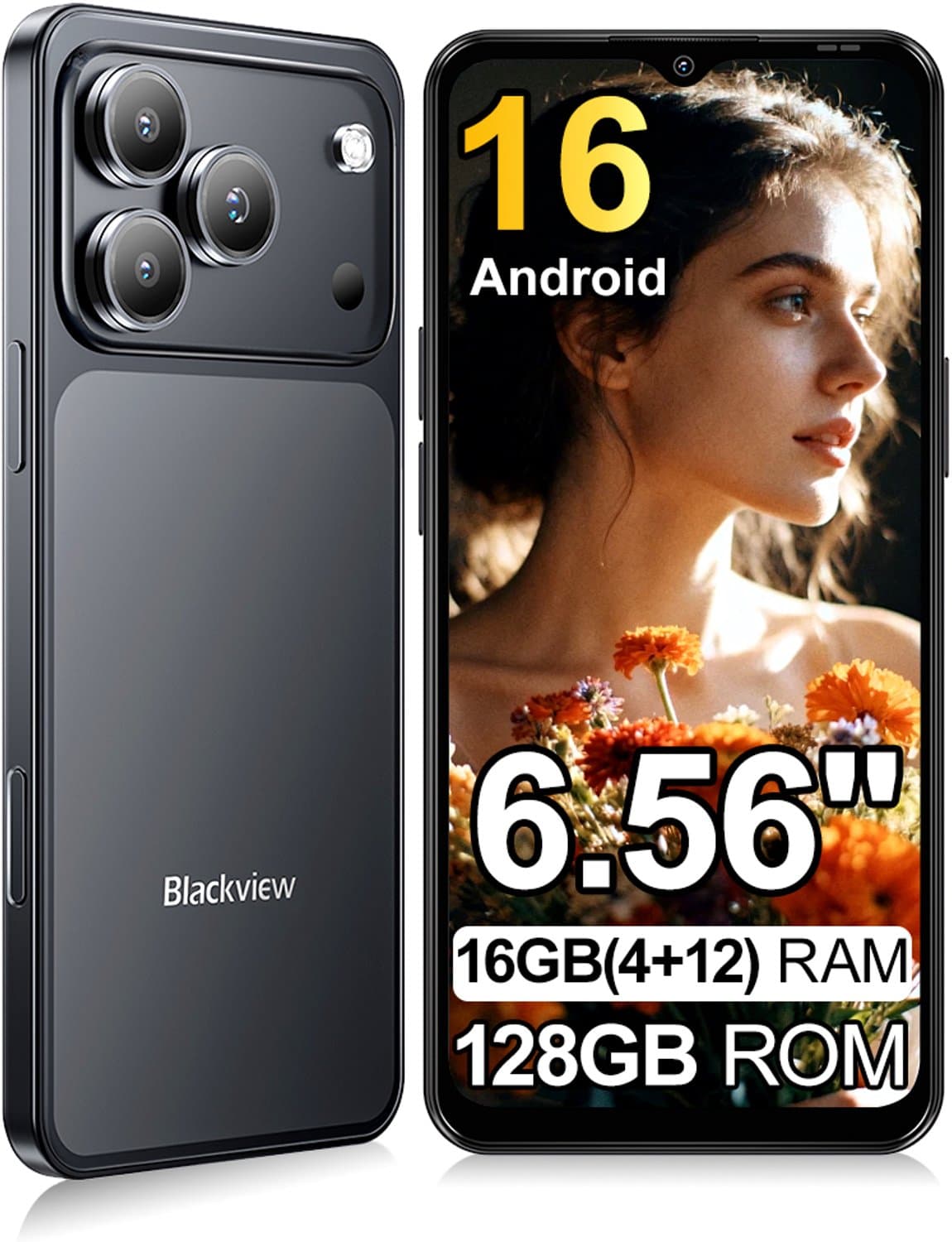 Blackview WAVE 7C Smartphone 128GB ROM Zwart — afbeelding 1