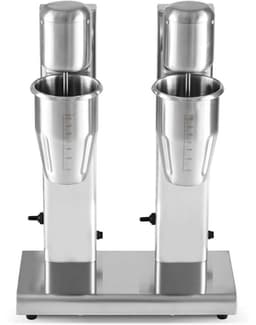 HCB® - Professionele Horeca Milkshakemixer - dubbel - 2 x 750 ml - RVS / INOX Milkshakemaker - 17x35x52 cm (DxBxH) - 6 kg - 1361 — thumbnail 1