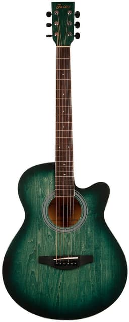 Akoestische Gitaar - Westerngitaar - Voor Beginners - Linde Body - Groen - ColourTune Series — thumbnail 5