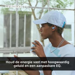 SONY LinkBuds Fit In-ear Draadloze oordopjes Met Noise-cancelling Wit — thumbnail 5