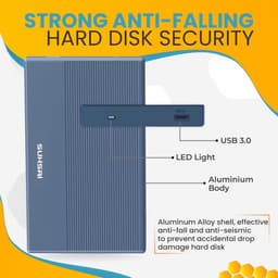 320GB Externe Harde Schijf 2,5 inch USB 3.0 Draagbare HDD Geheugenuitbreiding voor Mac, PC, Laptop, PS4, PS5 en Gameconsole - Blauw — thumbnail 4