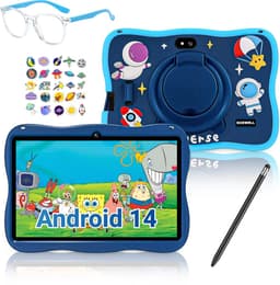 BOSWELL Kindertablet - Kinder Tablet - Kids Tablet - 7 inch - Kindertablet vanaf 3 jaar - Opslag tot 128GB - Android 14 - Ouderlijk Toezicht - Incl. Blauwlichtfilterbril, Touchpen - Blauw — thumbnail 1