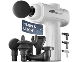 Massagepistool met 6 opzetstukken en 3200 omw/min - Diepe Spiermassage met USB-C Aansluiting