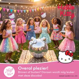 Hello Kitty Discobal XL - Spiegelbol met Ophanghaak 27 x 25 x 25 cm - Disco Speelgoed voor Kinderen - Discobol - Hello Kitty Producten - Cadeau voor Meisjes - Spiegelbal - 6, 7, 8, 9, 10, 11, 12, 13, 14, 15, 16+ Jaar - Zilver — thumbnail 5