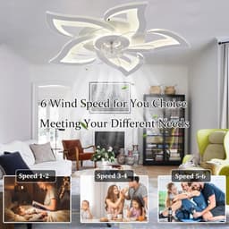 Moderne Plafondventilator met Licht en Afstandsbediening - Dimbaar LED met Ventilator - Zomer/Winter Functie — thumbnail 1