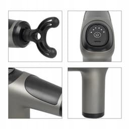 Fascia-pistool - Spier Massage Gun - 6 Snelheden Massage Apparaat - 4 Verwisselbare Opzetstukken - 1200mAh Oplaadbaar & Stil - Voor Spierherstel & Ontspanning - Draagbaar & Eenvoudig — thumbnail 4
