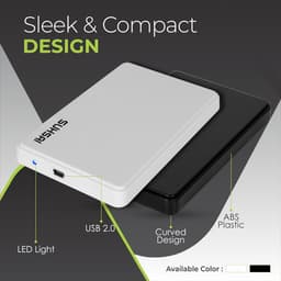 Draagbare Externe Harde Schijf 1TB - 2,5 Inch Opslag voor Back-up - USB 2.0 Compatibel met PC, Mac, Laptop & Chromebook — thumbnail 3