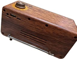 Retro Bluetooth Speaker met FM Radio - 10W Stereo - Bluetooth 5.4 - TWS - USB - TF - AUX - Houtlook — thumbnail 3