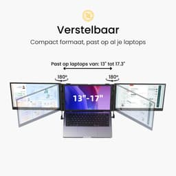 Blerron Flex Pro - 14 Inch - Portable Monitoren - 1 Kabel - Lichtste model 1 KG - Draagbare Monitor - Portable Monitor - Beeldscherm - 1920x1080 FHD — thumbnail 3