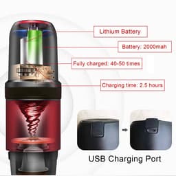 Draagbare handmatig drukbare koffiemachine - Elektrische Italiaanse espresso beker - Draagbare koffiepot voor poeder en capsules voor buiten gebruik — thumbnail 3