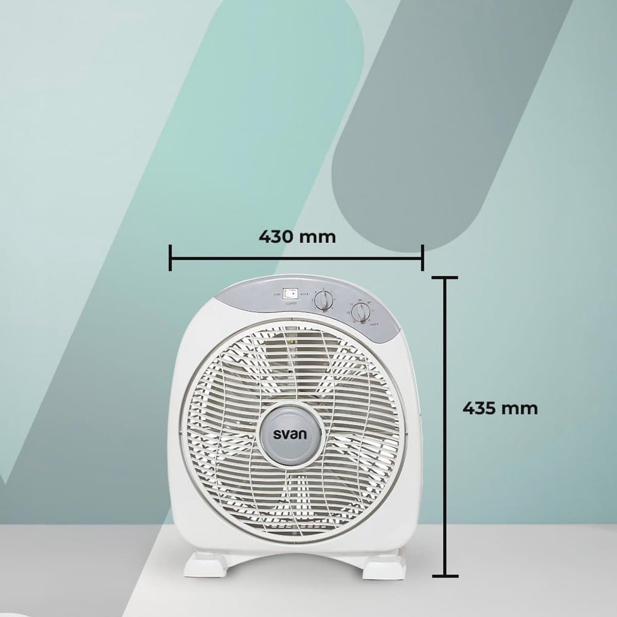 Vloerventilator met 3 Snelheden en Timer - 30,5 cm — afbeelding 1