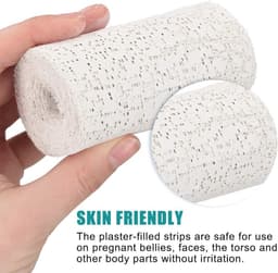 Huidvriendelijke Gips Bandages voor Kunst en Ambachten - 6 Rollen van 10 cm x 2,7 m — thumbnail 4