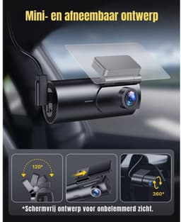 Quvo® Dashcam Voor en Achter - Dashcam - Parkeermonitor - Nachtzicht - Zwart- 5cm x 10cm x 4cm — thumbnail 5
