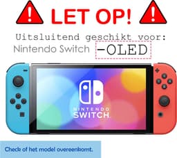 Beschermglas Geschikt voor Nintendo Switch OLED Screenprotector Tempered Glass - Screenprotector Geschikt voor Nintendo Switch OLED Screen Protector — thumbnail 3