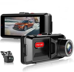 TechU™ Dashcam Dual Camera – M05 – 3.16 inch Full HD Scherm – Dashboardcamera – Nachtvisie – Loop Recording – Bewegingssensor – G-sensor – Parkeer Monitor – Incl. Achteruitrijcamera - voor auto — thumbnail 1