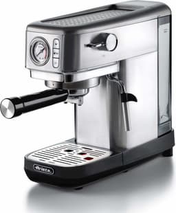 Ariete 1381/10 Moderna - Espressomachine/Pistonmachine - 15 bar - inhoud 1.1 liter - Manometer - Zilver — thumbnail 3