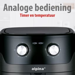 Alpina 6L 1600W Airfryer - Digitale Touch Bediening - Anti-aanbak Frituurmand - Meerdere Kookfuncties — thumbnail 4