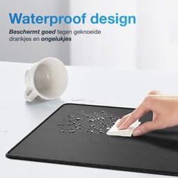 Qost - Extended Muismat - Zwart - 90 x 45 cm - Antislip Onderkant - Gaming Muismat - Waterdicht - Muismat XXL — thumbnail 2